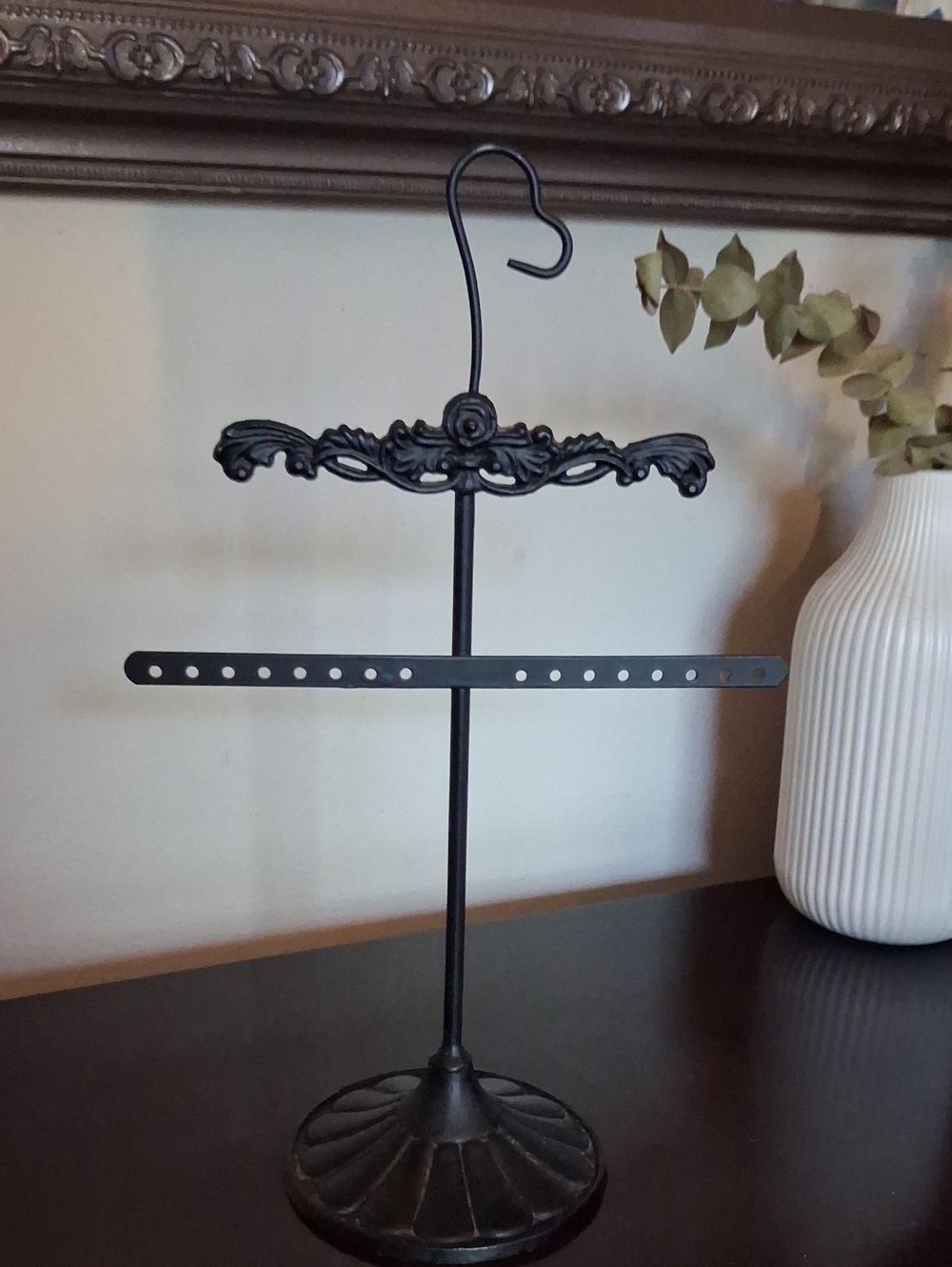 Black Decorative Jewelry Stand Organizer